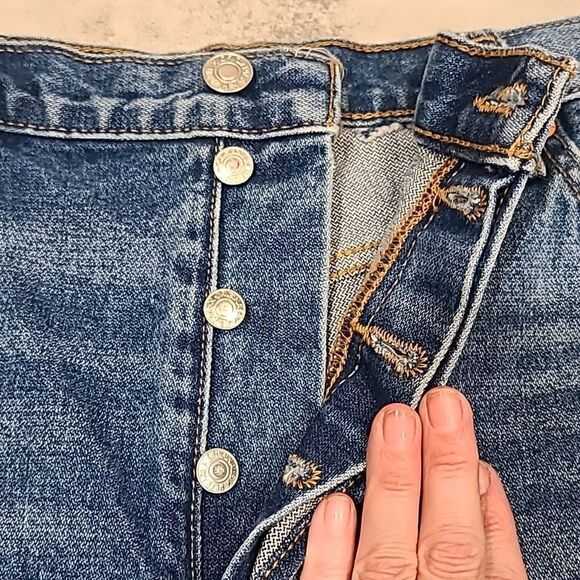 Re/done 70s High Rise Short, Button Fly | 32 - Picture 5 of 8